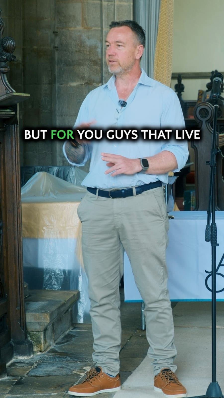Author Jack Cartwright speaking on camera