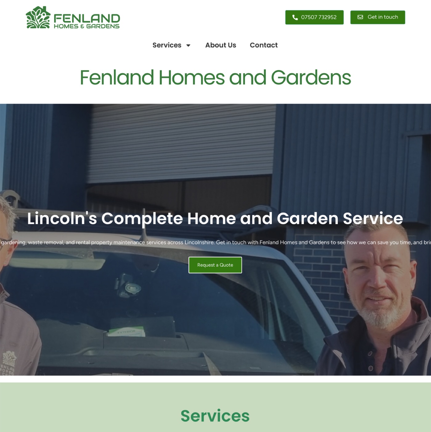Video content created for Fenland Property Care